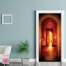 Nalepka za vrata Vhod v vilo (90x200 cm)