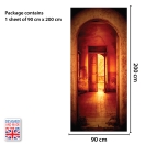 Nalepka za vrata Vhod v vilo (90x200 cm)