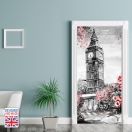 Nalepka za vrata Big Ben (90x200 cm)