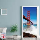 Nalepka za vrata Golden Gate (90x200 cm)