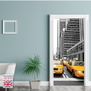 Nalepka za vrata New York Taxi (90x200 cm)