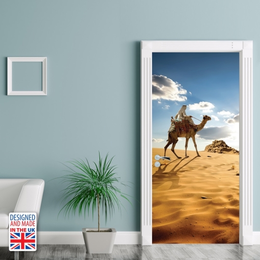 Nalepka za vrata Puščavska avantura (90x200 cm)