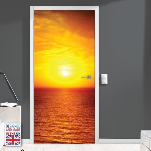 Nalepka za vrata Sončni zahod (90x200 cm)