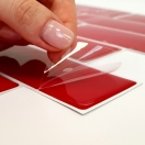 3D Nalepka - Rdeče ploščice