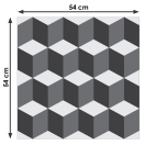 Samolepilna tapeta 3D Kocke (4x 54x54 cm)