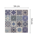 Samolepilna tapeta Modre španske ploščice (4x 54x54 cm)