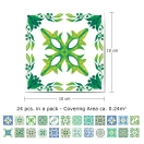 Motiv Turške zelene ploščice 10x10 cm - 24 kosov