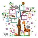 Motiv Živali na drevesu in Foto okvirji