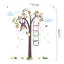 Motiv Opica na drevesu in meter