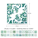 Samolepilna tapeta Zelene francoske ploščice (24x 10x10 cm)